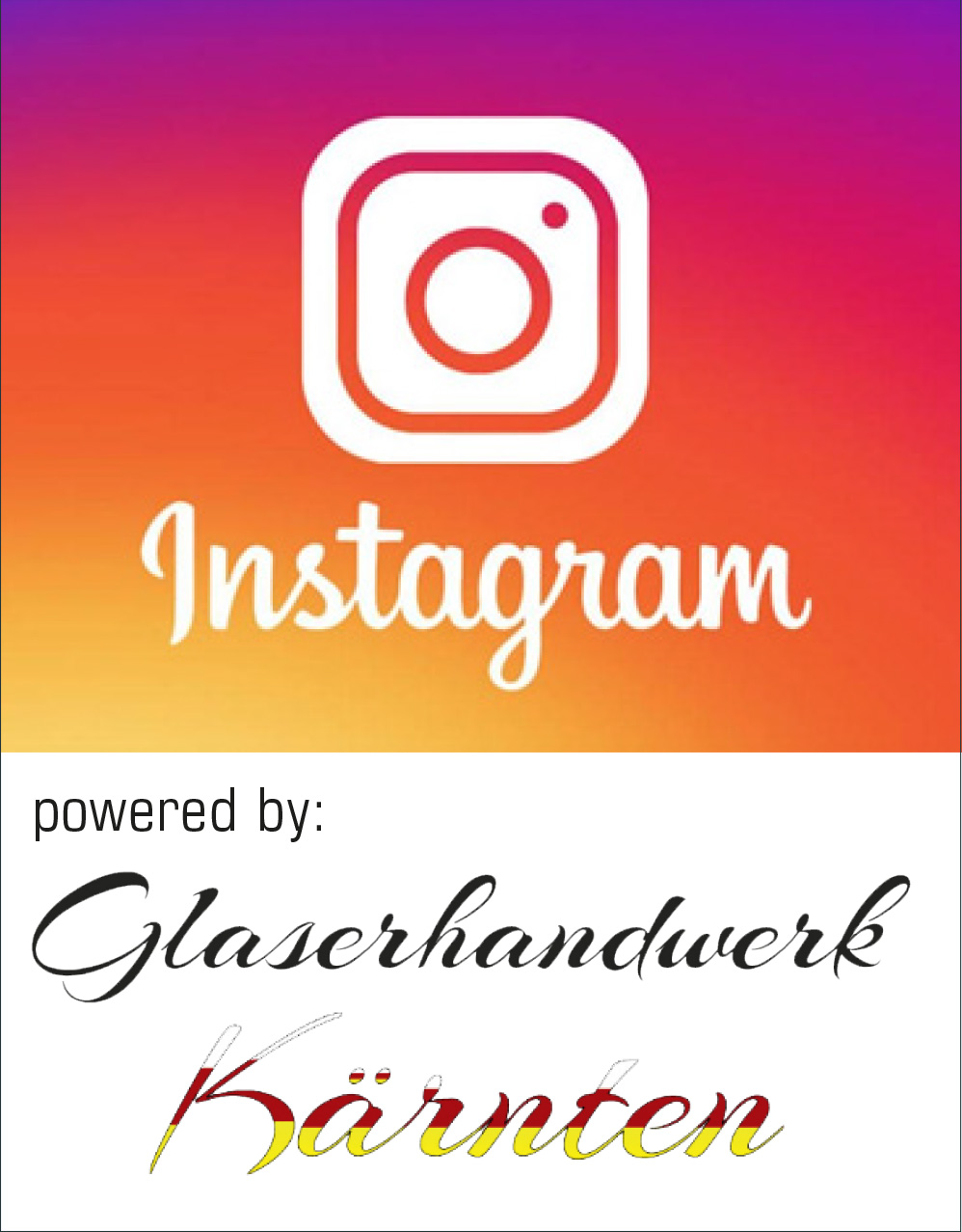 Instagram Glaserhandwerk Kaernten