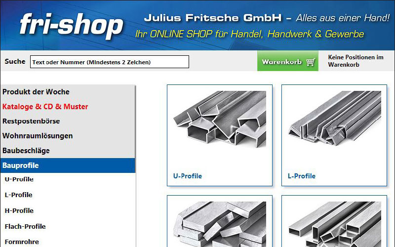 Webshop Aluminium Profile Kaufen Online