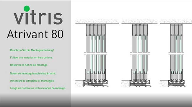 Montagevideo Balkonschiebewand Vitris Atrivant 80