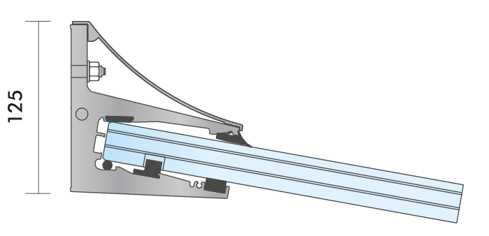 Canopy Cloud Vordachsystem 1700 1900 Eingangsueberdachung Glasvordach Glasdach