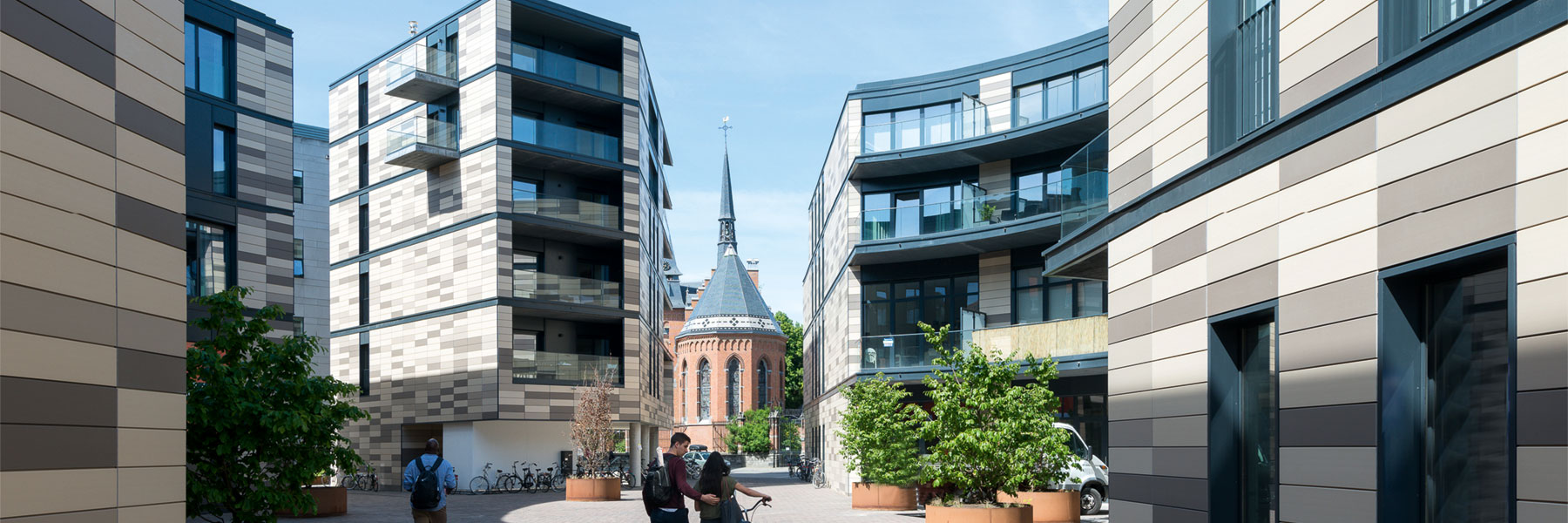 Slidertonality Keramikfassade Fassadensysteme Wohnsiedlung Hinterlüftete Fassade