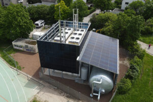 Frisolar Dachverkleidung Photovoltaik Wandverkleidung Stromerzeugung Parksolar Photovoltaikgebäude