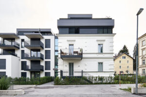 Etalbond Villa Salzburg Fassadenplatten Hinterlueftete Fassade Firmengebaude Aluminium Verbundplatten Dark