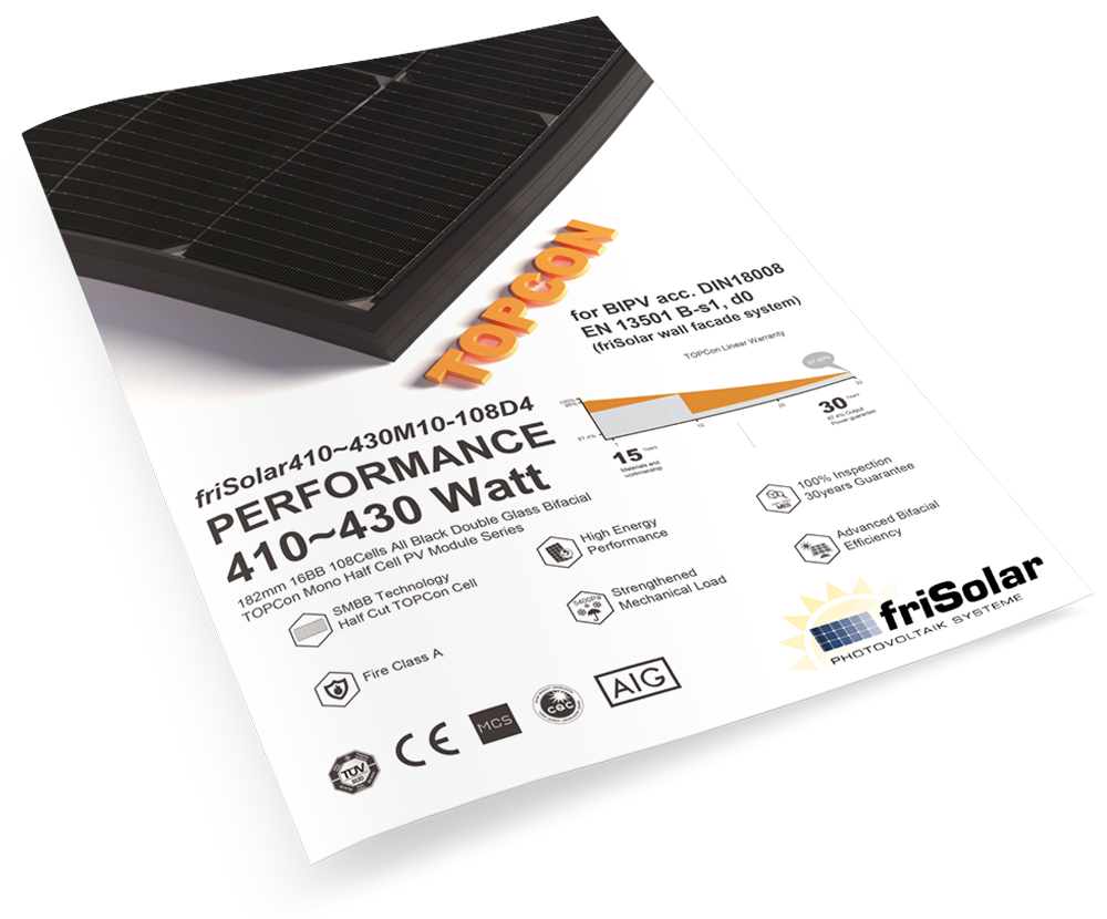 Datenblatt Modul FriSolar Performance 430